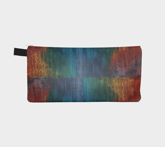Zippered Cotton Canvas Pencil Case | Painted