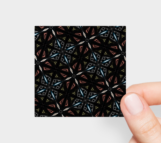 Sticker | 3 x 3 | Dark Tiles