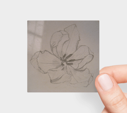 Sticker | Tulip Pencil Sketch