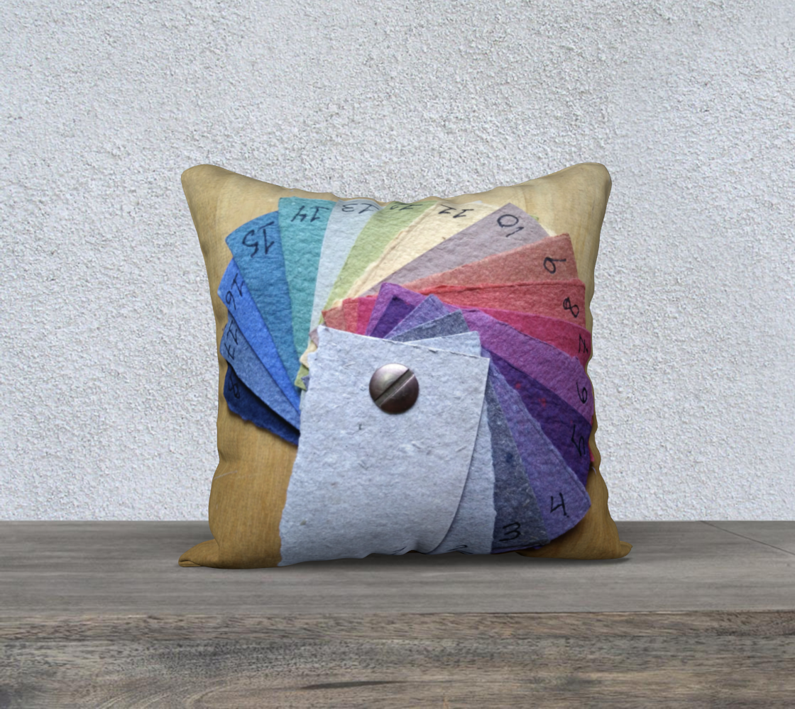 Colour swatch pillow