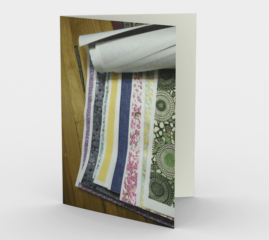 Blank Greeting Card | Rolled Chiyogami