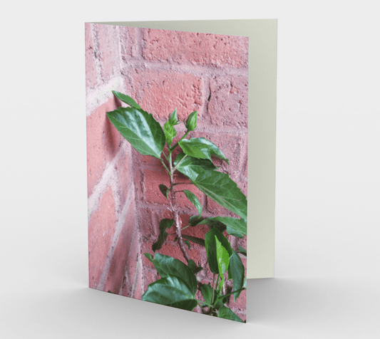 Blank Greeting Card | Bricks and Blooms