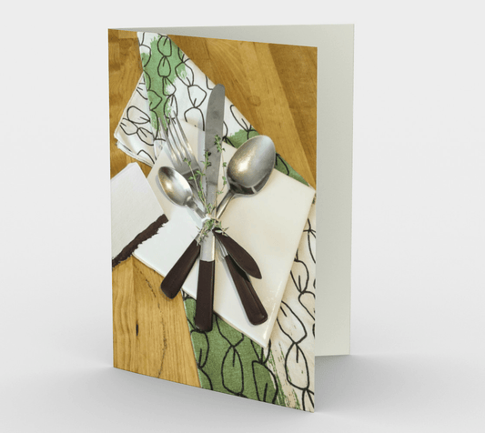 Blank Greeting Card | Place Setting