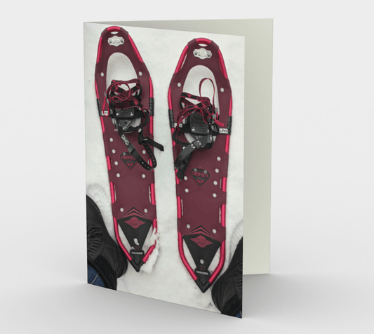 Blank Greeting Card | Snowshoes