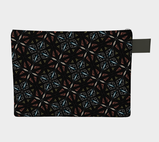 Zippered Cotton Canvas Carry All | Dark Tile