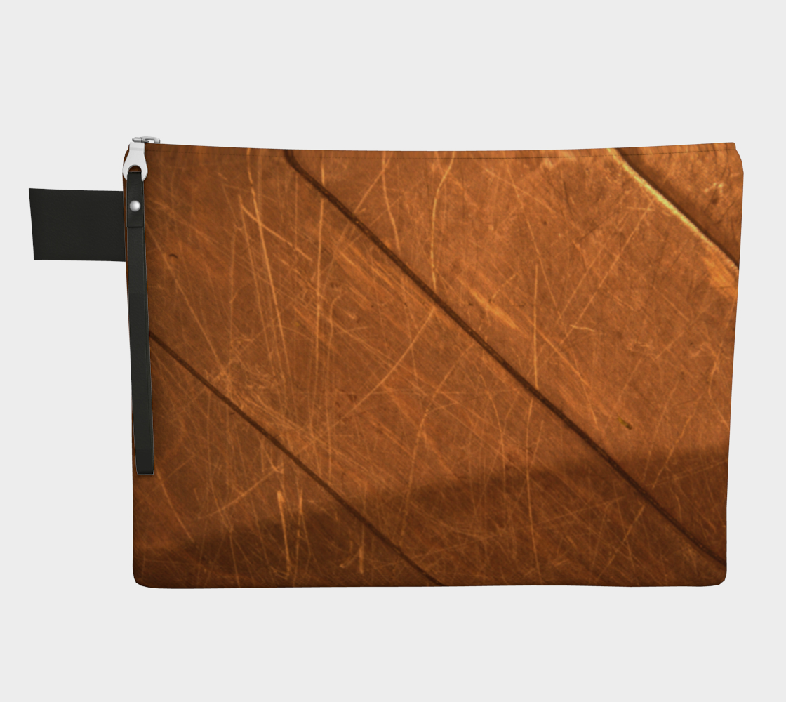 Scratched slats Zipper carry-all