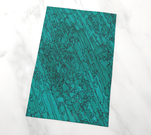 Tea Towel | Etched in Turquoise