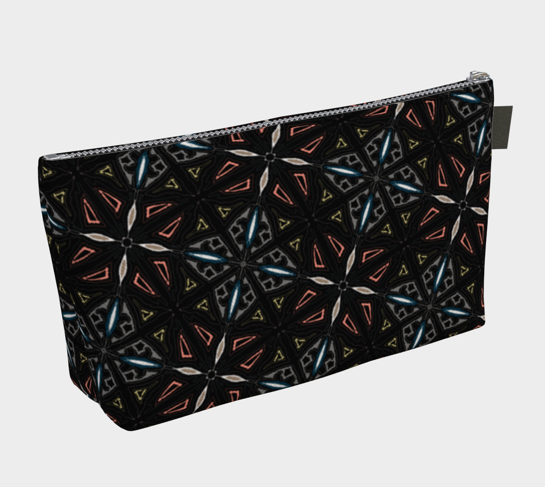 Zippered Project Bag | Dark Tiles
