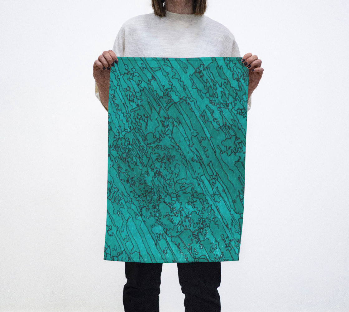 Tea Towel | Etched in Turquoise