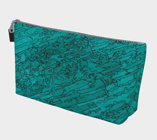 Zippered Project Bag | Etched in Turquoise