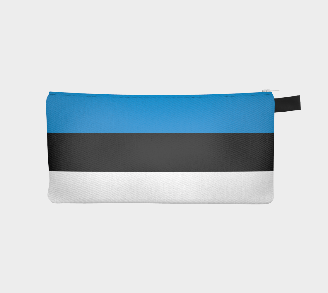 Cotton Canvas Pencil Case | Estonian flag